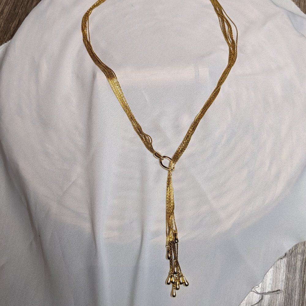 Laureate Necklace - Gold Drops